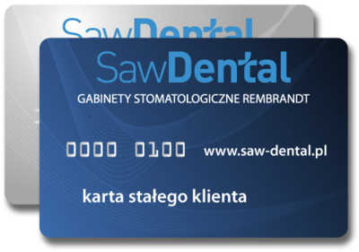 Karta stałego klienta Saw-dental